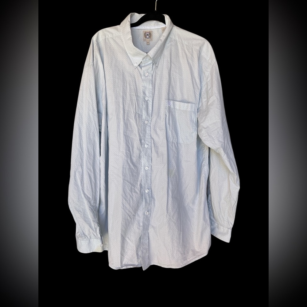 Cinch Men's Light Blue Casual Button Down Shirt